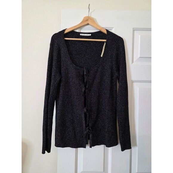 Abercrombie and fitch Bow Tie-Front Slim Cardigan XL NWT - Picture 3 of 9